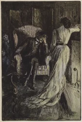 Illustratie voor They door Rudyard Kipling (kleur litho)