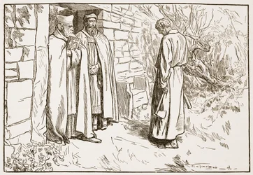 Owini in het klooster, illustratie uit 