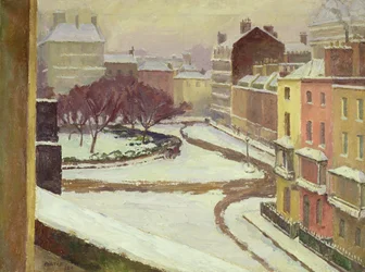 Sneeuw op Hanover Square, Londen