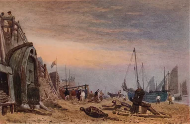 Brighton Beach, Nevel trekt op, ca. 1820