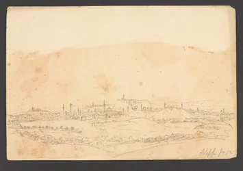 Aleppo vanuit het zuidwesten, Syrië