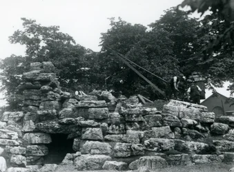 Bouw van de elandantilopenweide in de Londense dierentuin, juni 1924