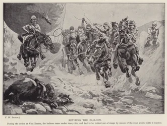 Het terugtrekken van de ballon