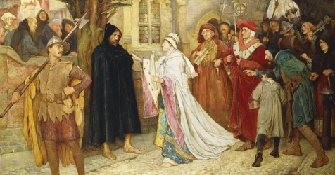 De boetedoening van de hertogin van Gloucester, 1902