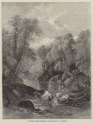 Welsh rivierlandschap