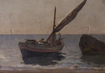 Boten aan de kust