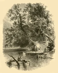 Noordtak van de Susquehanna bij Hunlocks, 1874