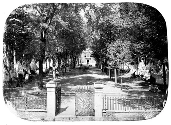 Camp Independence bij Independence Hall, c.1860