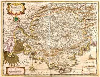 Kaart van Provence (Frankrijk)