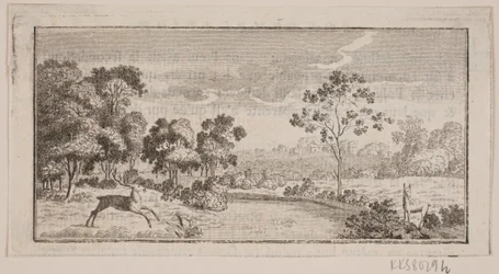 Landschap met herten