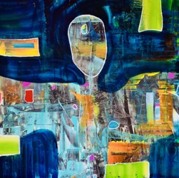 Levendige abstracte figuur