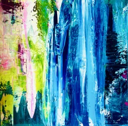 Levendig, vloeiend en abstract