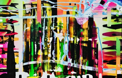 Levendige stedelijke abstracte kunst