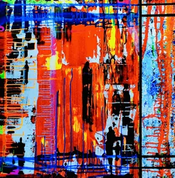 Levendige stedelijke abstracte kunst