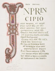 Verlichte bladzijde met initiaal I, 1830-62