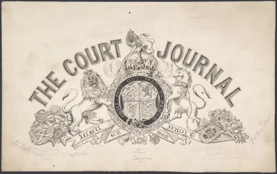 Titelpagina ontwerp voor The Court Journal, 1830-62
