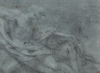 Twee Liggende Figuren [verso]