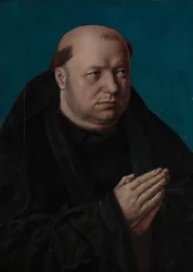 Portret van een monnik in gebed