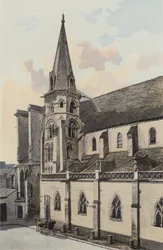 Auxerre, Sint-Eusebeskerk, Zijgevel N
