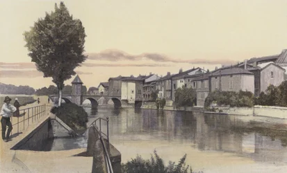 Bar-le-Duc, De brug Notre-Dame, over de Ornain