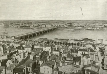 Bordeaux, algemeen beeld (z/w foto)