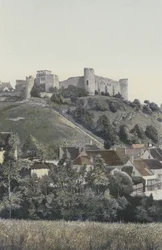 Druyes, Kasteel, uitzicht vanaf het meer