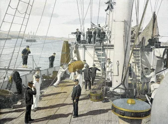 Franse marine, laat 19e eeuw: Het eten - Bibl. des Arts deco.