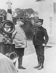 Generaal Joffre en generaal Foch, 1914