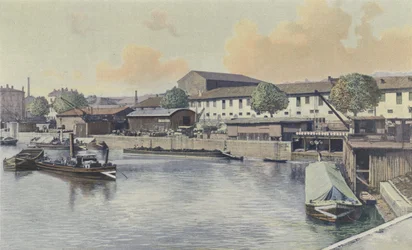 Lyon, De Saône, Waterstation van Vaise