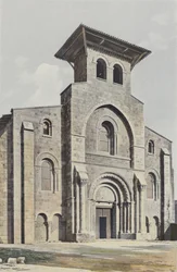 Moirax, Kerk, Gevel W