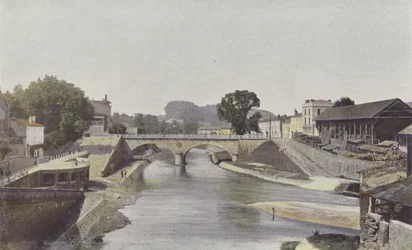 Mont-de-Marsan, Samenvloeiing van de Midou en de Douze