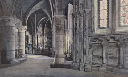 Montierender, Kerk, Omgeving van het koor