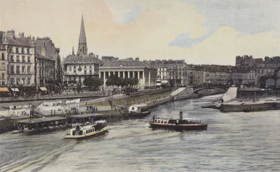 Nantes, De Beurs, uitzicht vanaf het eiland Gloriette