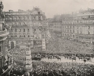 Parijs: Ontvangst van de Russen bij de Militaire Club