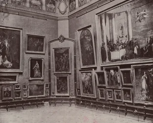 Parijs: De Salon Carré van het Louvre
