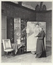 Paul-Albert Besnard in zijn atelier