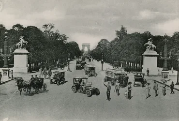 Perspectief van de Avenue des Champs-Elysées