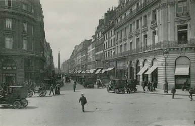 Perspectief van de Rue de la Paix