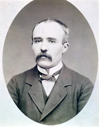 Foto van de jonge Georges Clémenceau (1841 - 1929) rond 1870 - 1880