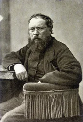 Pierre Joseph Proudhon (1809 - 1865). Franse socialistische theoreticus, voorloper van het anarchisme.