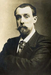 Portret van Alphonse Allais, Frans journalist, komiek en dichter