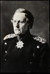 Portret van Helmuth Karl Bernhard von Moltke de Oudere (1800-1891), Duitse veldmaarschalk