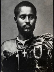 Portret van Ras Makonnen (1852-1906), generaal en gouverneur van de provincie Harar in Ethiopië