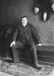 Portret van een man, regio Bourmont in Haute-Marne, circa 1880. Fotografie. Ducos Collectie.