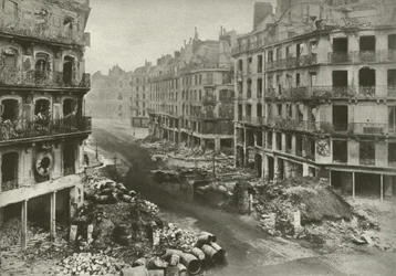 Rue De Rivoli, Parijs, na de week die de Commune beëindigde