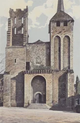 Saint-Avit-Sénieur, Kerk, Westgevel