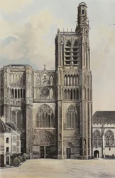 Sens, Kathedraal, Voorgevel W