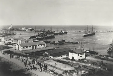 De haven van Algiers, 20 april 1886