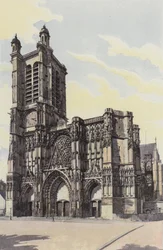 Troyes, Kathedraal, Gevel W