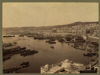 Uitzicht op Algiers, ca. 1860-1900